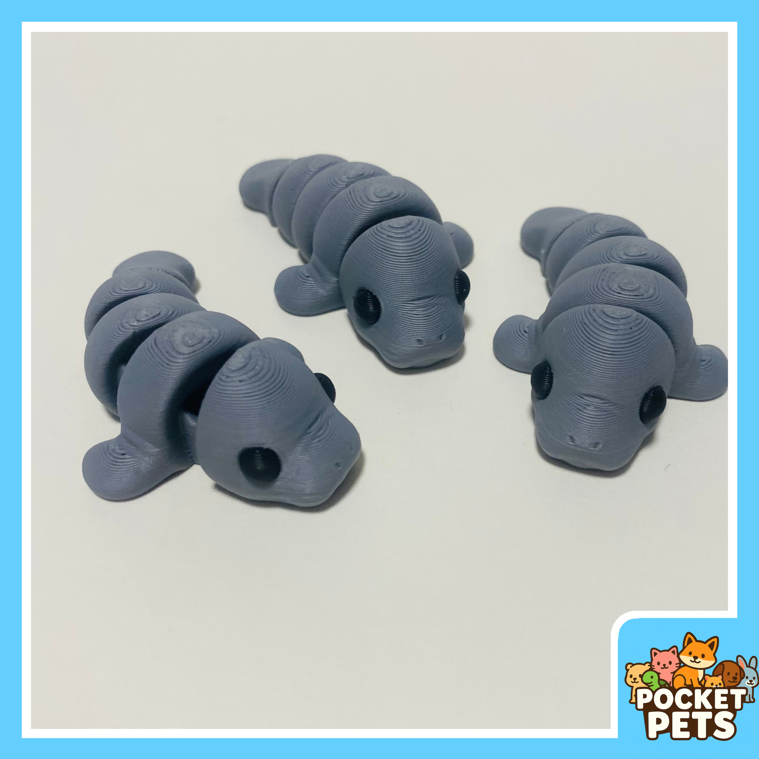 Manatee - Pocket Pet - Collectible Fidget Toy