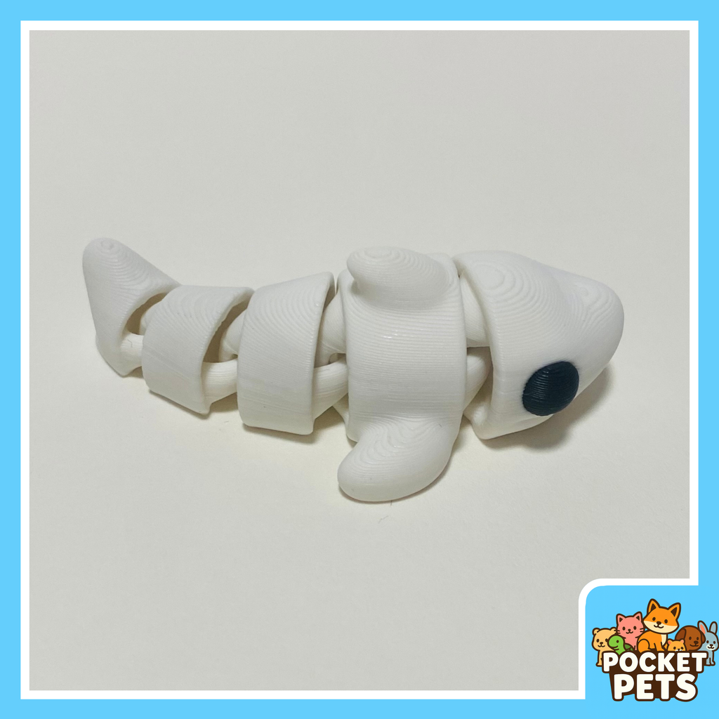 White Shark - Pocket Pet - Collectible Fidget Toy