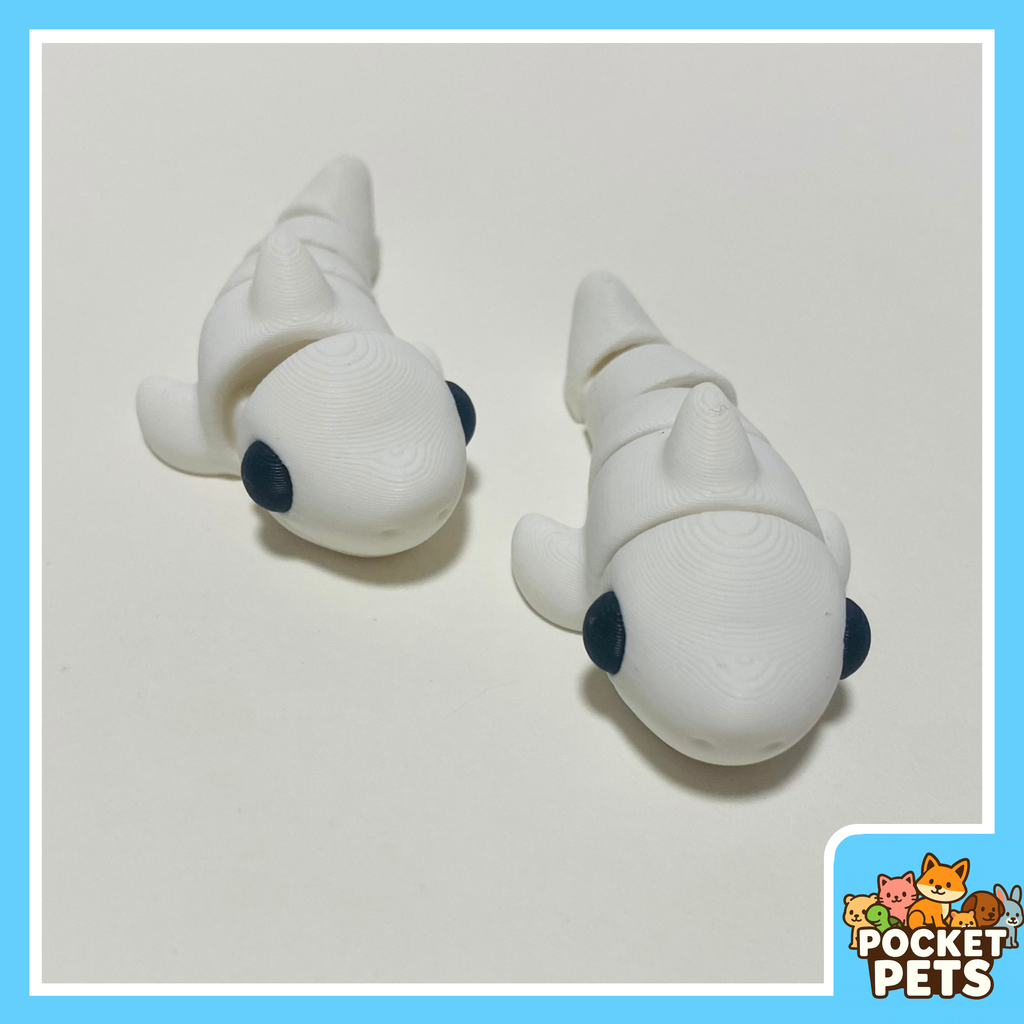 White Shark - Pocket Pet - Collectible Fidget Toy