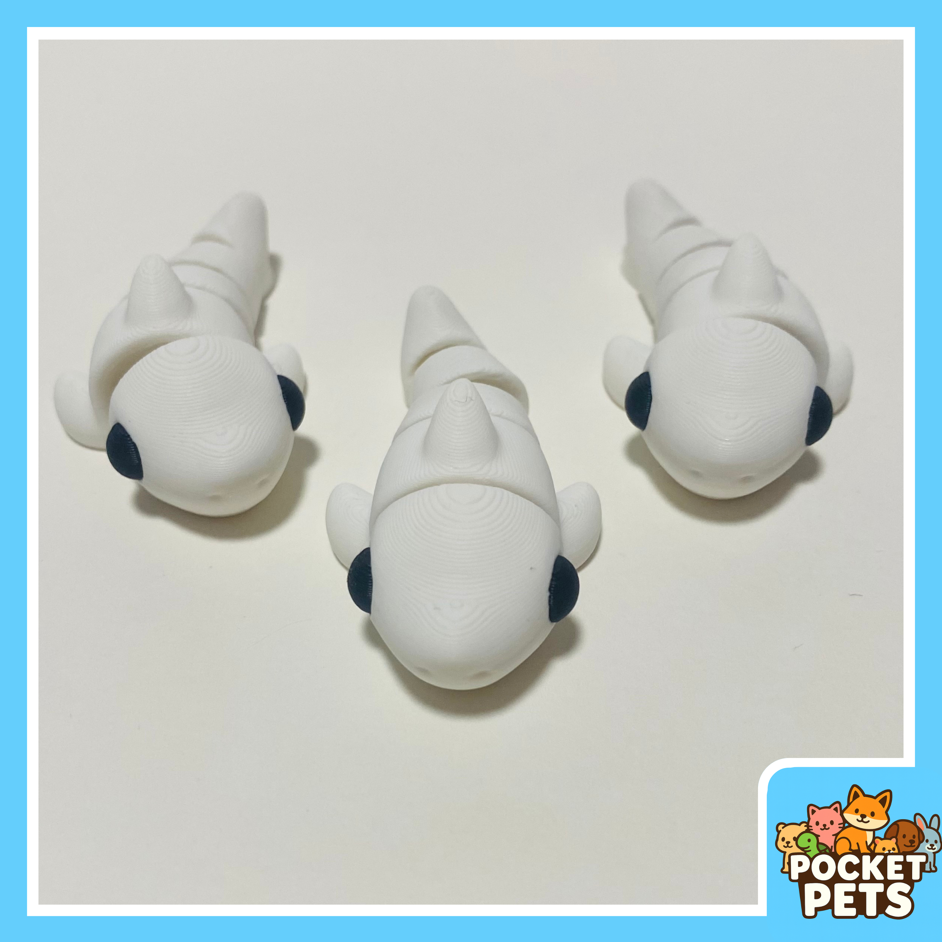 White Shark - Pocket Pet - Collectible Fidget Toy